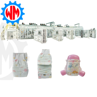 Mua 2025 Máy chế biến tã trẻ em đầy đủ PLC điều khiển với hệ thống đóng gói online manufacture