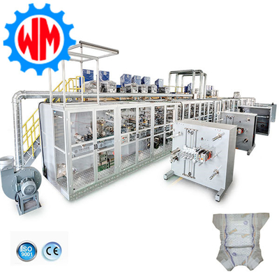 Mua Tốc độ cao Full Servo Baby Diaper Making Machinery PLC điều khiển với hệ thống đóng gói online manufacture