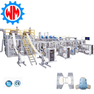 Mua 97% tỷ lệ đủ điều kiện với 250-450PCS / phút Máy làm tã cho người lớn thiết kế chuyên nghiệp online manufacture