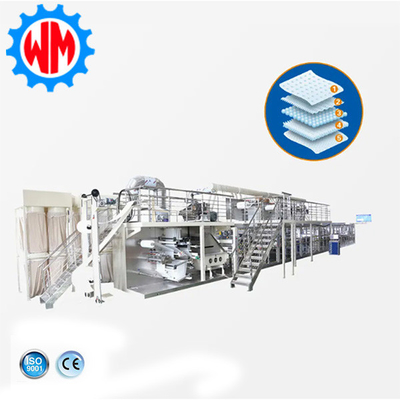 Mua 2025 Dòng sản xuất nursing pad underpad hiệu quả cao mới với hệ thống đóng gói online manufacture