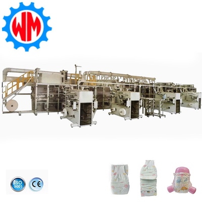 Mua Thiết kế mới Full Servo Big Ring Waist Baby Diaper Making Machine với hệ thống đóng gói online manufacture