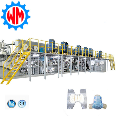 2025 Dòng sản xuất tã cho người lớn thông minh đầy đủ hoàn toàn tự động với CE
