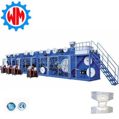 Đường dây sản xuất tã cao tốc cho người lớn 250-400 miếng / phút Hệ thống thông minh