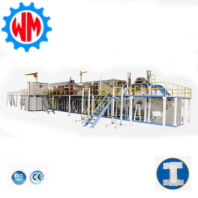 Máy chế tạo tã cho người lớn đầy đủ với hệ thống điều khiển PLC