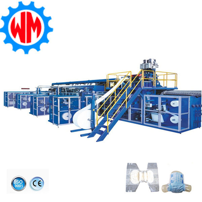 Đường dây sản xuất tã cho người lớn 380V Máy đóng gói tã cho người lớn tùy chỉnh