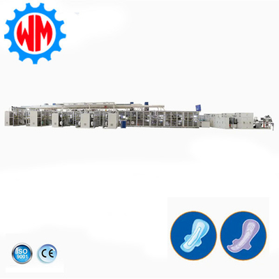 Tốc độ cao Full Servo Sanitary Pad làm máy với chuyên nghiệp tùy chỉnh 1500pcs / phút