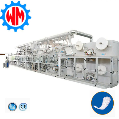 1200PCS/Min Dòng sản xuất miếng đệm vệ sinh với hệ thống đóng gói