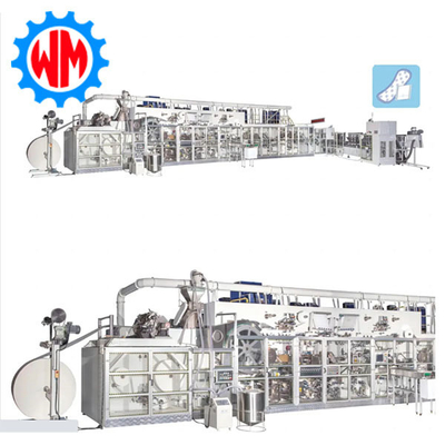 1500pcs/Min Máy làm khăn vệ sinh Máy sản xuất miếng đệm vệ sinh tùy chỉnh