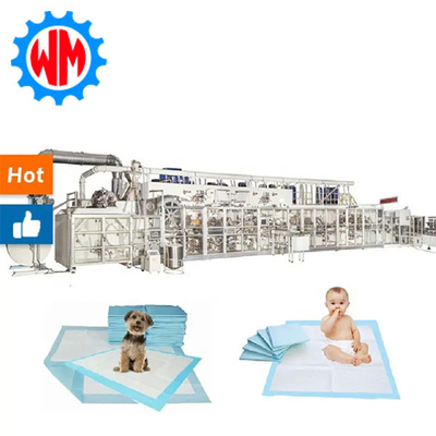 Dễ dàng vận hành dây chuyền sản xuất Underpad 250 mét / phút Máy Underpad