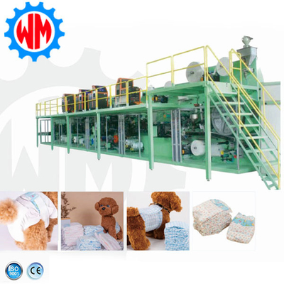 Máy chế tạo tã thú cưng tốc độ cao của nhà máy mạnh mẽ với CE