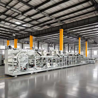 Đường dây sản xuất tã cao tốc cho người lớn 250-400 miếng / phút Hệ thống thông minh