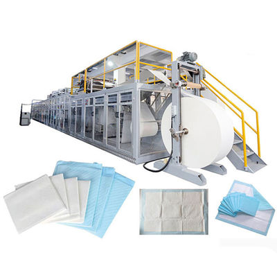 Tốc độ cao 350m / phút Dưới dây chuyền sản xuất Pad với bao bì tự động